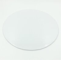 Cake Board Card ø 30 cm Weiß umgeschlagen rund 3 mm - 3 Stk