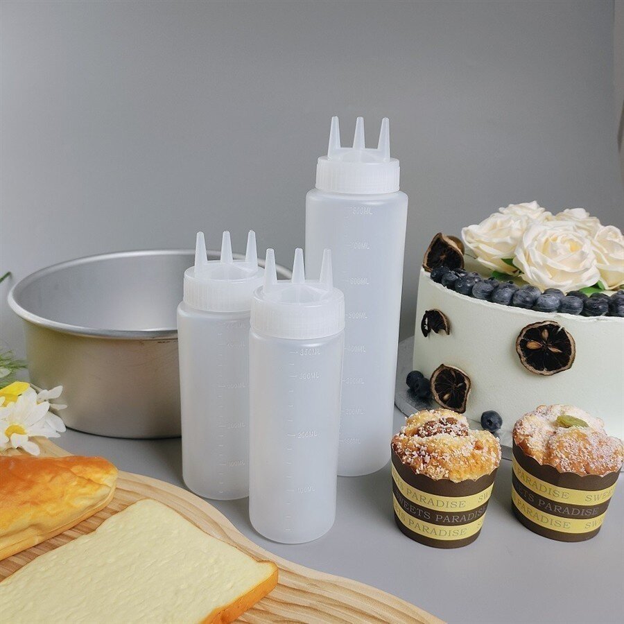 3 Tortentränke Quetschflasche Spritzflaschen 350+450+800 ml, 9,99 €