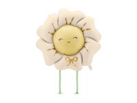 Folienballon Blume 104 x 104 cm - Hellbeige