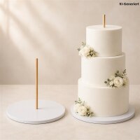 Cake Board mit Loch ø 30,5 cm (12 inch) WHITE
