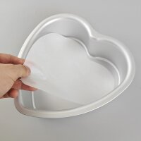 Herz Backpapier Zuschnitt 100 Stk. - 20 cm