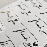 Transfer Spruch-Labels -  Thank you
