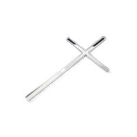 Cake Topper Kreuz schmal - Silber