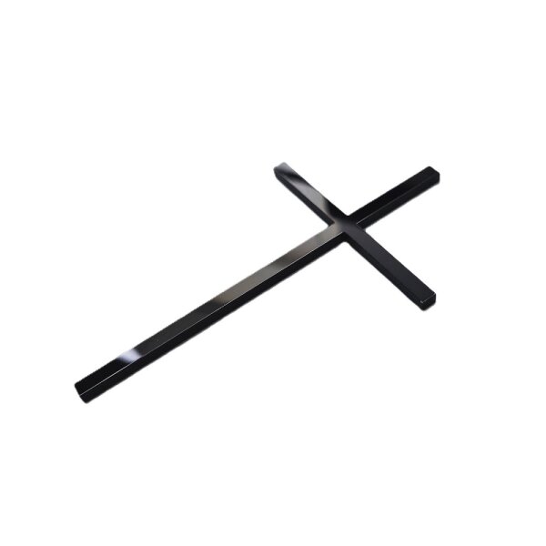 Cake Topper Kreuz schmal - Schwarz