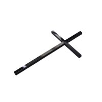 Cake Topper Kreuz schmal - Schwarz