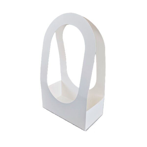 10 Stk. Geschenk Patisserie Box 22 x 12 x 38 cm - WEISS