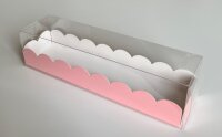 10 Stk. Macaron Box 19 x 5 x 5 cm - PET + Karton ROSA