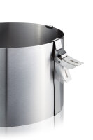 Tortenring mit Klemmhebel Höhe 15 cm + Tortenrandfolie 20 cm