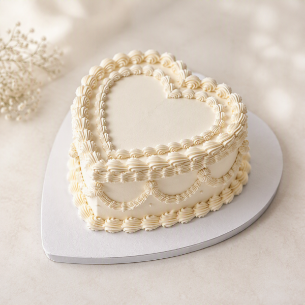 HEART Cake Drum ø 20,3 cm (8 inch), 12 mm WHITE