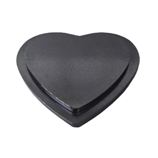 HEART Cake Board 30,5 cm (12 inch) -  BLACK
