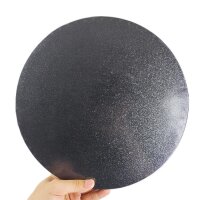 Cake Board ø 20,3 cm (8 inch), 12 mm BLACK SPARKLE