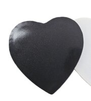HEART Cake Board 20,3 cm (8 inch) -  BLACK SPARKLE