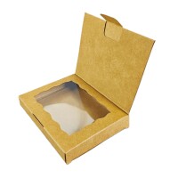10 Stk. Cookie Postcard Box 10x12,5x2 cm - Kraft