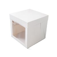 Tortenkarton B 30,5 x H 30,5 cm + Cake Card - Weiß