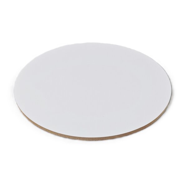 5 Stk. Cake Board ø 35 cm Weiß 6 mm - Extra stabil