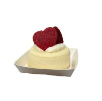 100 Törtchen-Schale Teller Quadrat 8 x 8 cm fettdicht - weiß