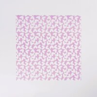 50 Blatt Fettpapier Einschlagpapier 30 x 30 cm - Heart Pink