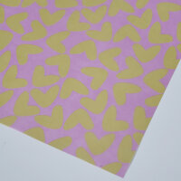 50 Blatt Fettpapier Einschlagpapier 30 x 30 cm - Heart P/Y