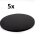 5 Stk. Cake Board RUND  35,5 cm (14 inch) - Schwarz