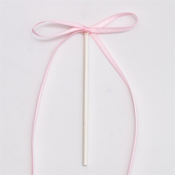 Schleifen Tortendeko - Hellrosa 8 Stk.