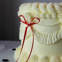 Schleifen Tortendeko - Rot 8 Stk.