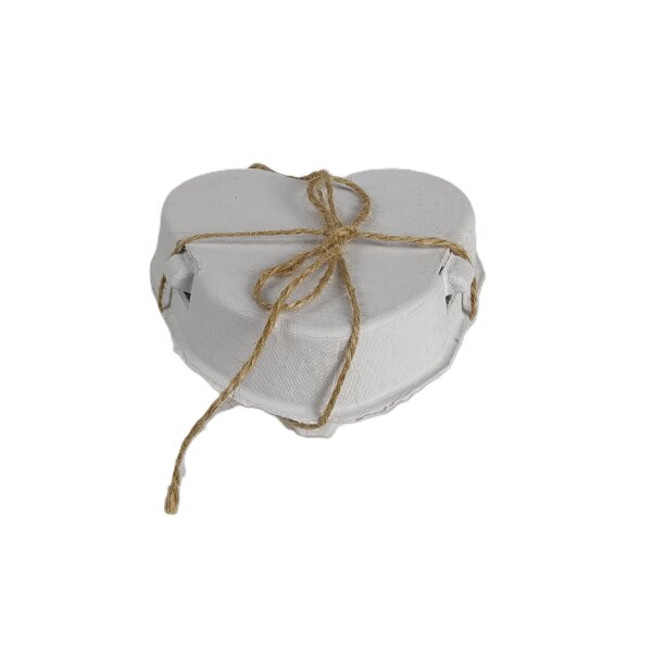 Eierkarton Ostern weiß inkl. Juteband