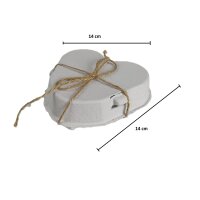 Eierkarton Ostern weiß inkl. Juteband