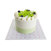 Fettpapier Einschlagpapier 25  x 25 cm - 50 Blatt - Dots Mint