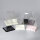 Tortenbox Transparent 17  x 17 x 17 cm - TRAPEZ Schwarz