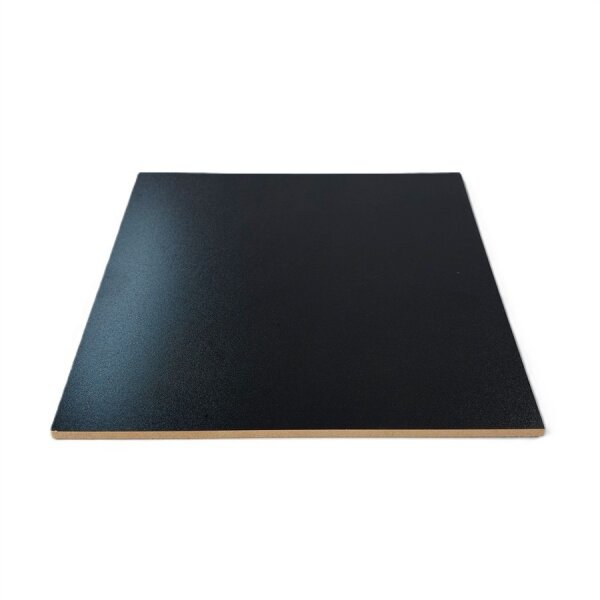 5 Stk. Cake Board Quadrat 25 x 25 cm Schwarz 6 mm - Extra stabil