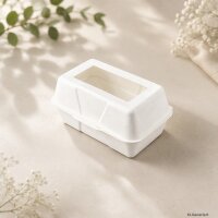 10 Sk. Bento Cake Box 20 x 12 x 10 cm mit Sichtfenster -...