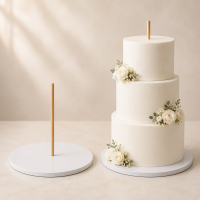 Cake Board mit Loch ø 40,5 cm (16 inch) WHITE
