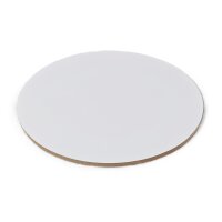 Cake Board ø 50 cm Weiß 9 mm - Extra stabil