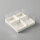10 Stk. - 4er Patisserie Cake Verpackung Transparent - 20 x 20 x 8 cm