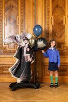 Stehender Folienballon Harry Potter mit Hedwig, 90x145...