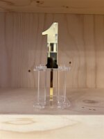 Cake Topper Acryl Spiegel Gold Nr. 1-10 - AUSWAHL