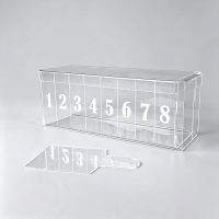 Kuchen Box Acryl Dessert Preps Schichttorte 30x10x12cm