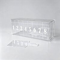 Kuchen Box Acryl Dessert Preps Schichttorte 30x10x12cm