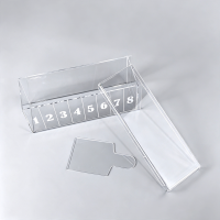 Kuchen Box Acryl Dessert Preps Schichttorte 30x10x12cm