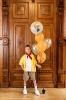 Folienballon Harry Potter Hogwarts-Wappen, 35 cm, beige