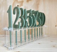Cake Topper Acryl Olive Nr. 1-10 - AUSWAHL