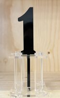 Cake Topper Acryl Schwarz Nr. 1-10 - AUSWAHL