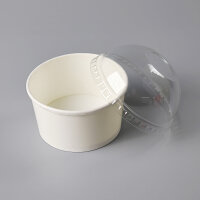 25 Stk. Dot Cake Mousse Becher mit Kuppeldeckel 220 ml