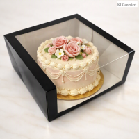 10 Stk. Tortenkarton Cake Box 25,4 x 25,4 x 12 cm...